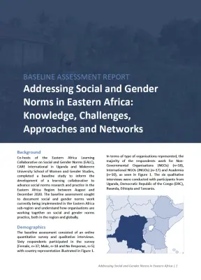 Eastern Africa Learning Collaborative baseline assessment report