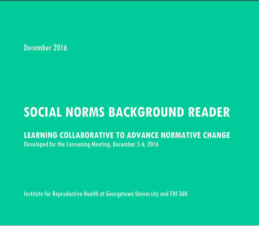 Social Norms Background Reader