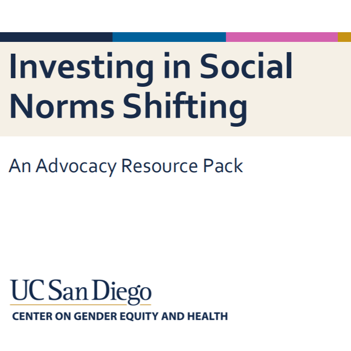 Investing in Social Norms Shifting – Advocacy Pack